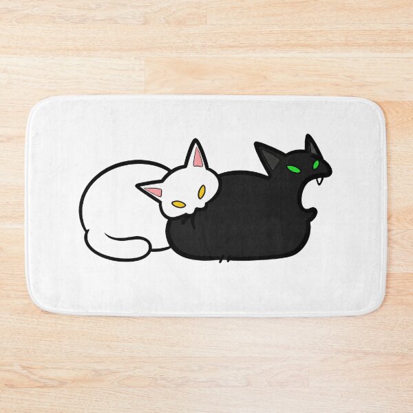 Item preview, Playful Black Cat Biting White Cat designed and sold by Lino_1906.