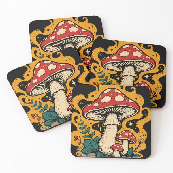 Item preview, Enchanted Mushroom Trio Psychedelic Art designed and sold by Nol1ytv.