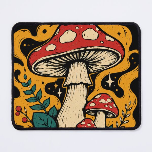 Item preview, Enchanted Mushroom Trio Psychedelic Art designed and sold by Nol1ytv.