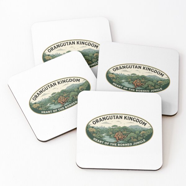 Item preview, Borneo Orangutan Kingdom Jungle Vintage Badge designed and sold by k3rstman1.