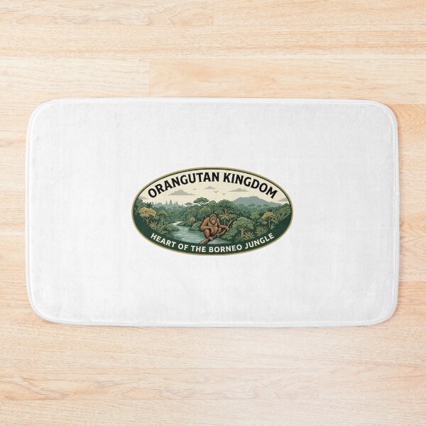 Item preview, Borneo Orangutan Kingdom Jungle Vintage Badge designed and sold by k3rstman1.