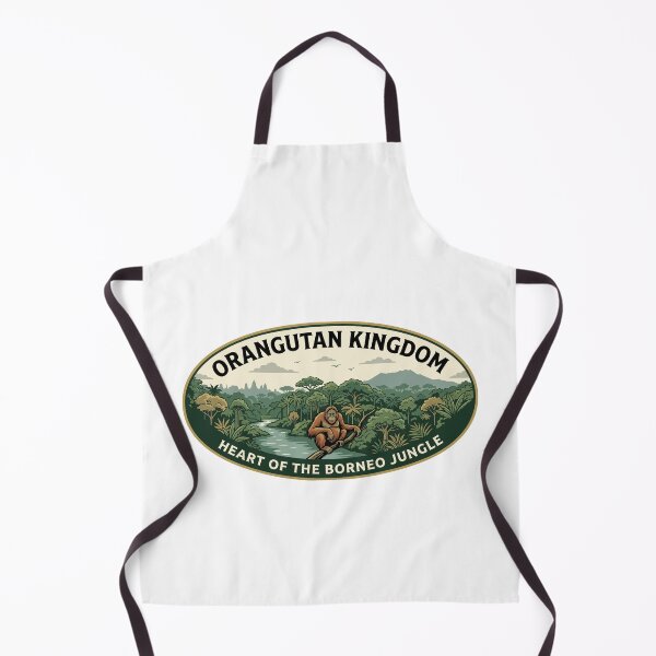 Item preview, Borneo Orangutan Kingdom Jungle Vintage Badge designed and sold by k3rstman1.
