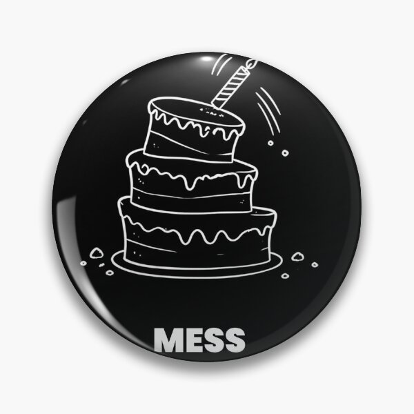 Item preview, Mess Birthday Cake Funny Minimalist Design – Cake Fail Humor designed and sold by SakuraHQ.