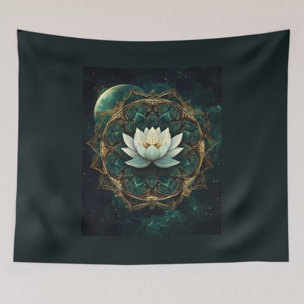 Item preview, 3d Render: Lotus Mandala, Vibrant Emerald And designed and sold by Checho30.