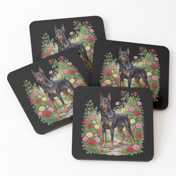Item preview, Doberman in the rose garden designed and sold by ReneMM.