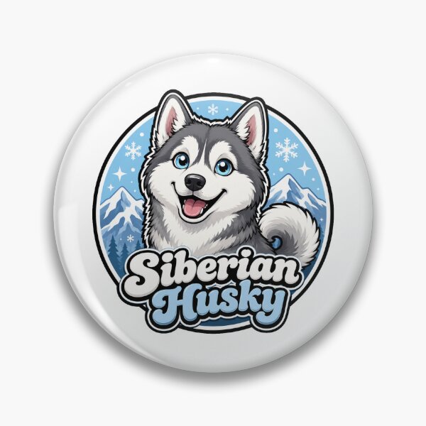 Item preview, Siberian Husky Sticker designed and sold by RedRubyBubble.