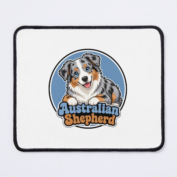 Aperçu de l'œuvre Autocollant Berger Australien créée et vendue par RedRubyBubble.