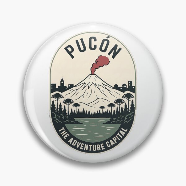 Item preview, Vintage Pucon Chile Villarrica Volcano Adventure Travel designed and sold by k3rstman1.