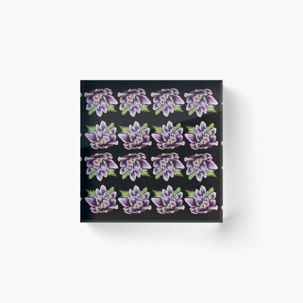Item preview, Purple Chrysanthemum with Leaf Pattern 2 C2 designed and sold by nastiaart.