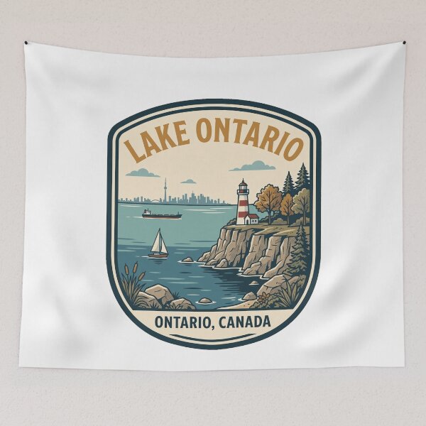 Item preview, Vintage Lake Ontario Canada Toronto Skyline Lighthouse designed and sold by k3rstman1.