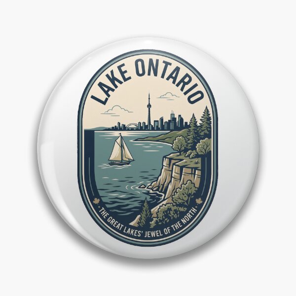 Item preview, Vintage Lake Ontario Toronto Skyline Nautical Badge designed and sold by k3rstman1.
