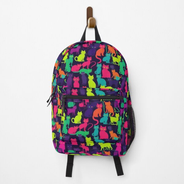Item preview, Neon Cats pattern designed and sold by JALNERVION SHOP.