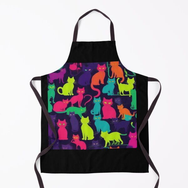 Item preview, Neon Cats pattern designed and sold by JALNERVION SHOP.