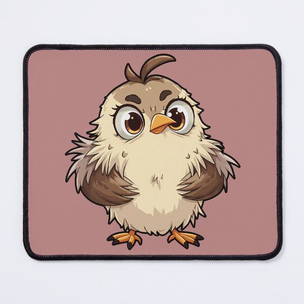 Item preview, Feeling Frazzled Bird, Funny Fried Avian Illustration designed and sold by WrenAndWhimsy.