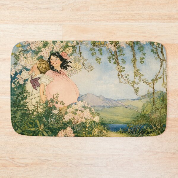 Item preview, Vintage Children’s Book Art, Happy Hearts and Faces, Floral Storybook Illustration by Ruth Mary Hallock designed and sold by RickE.