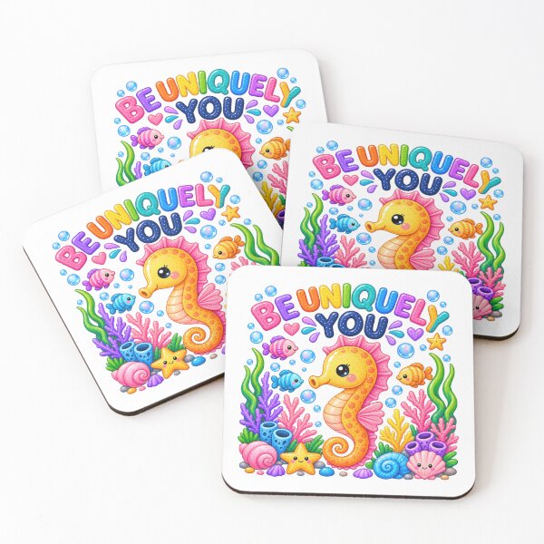 Item preview, Be Uniquely You – Cute Kawaii Seahorse Ocean Design designed and sold by 1234saad.
