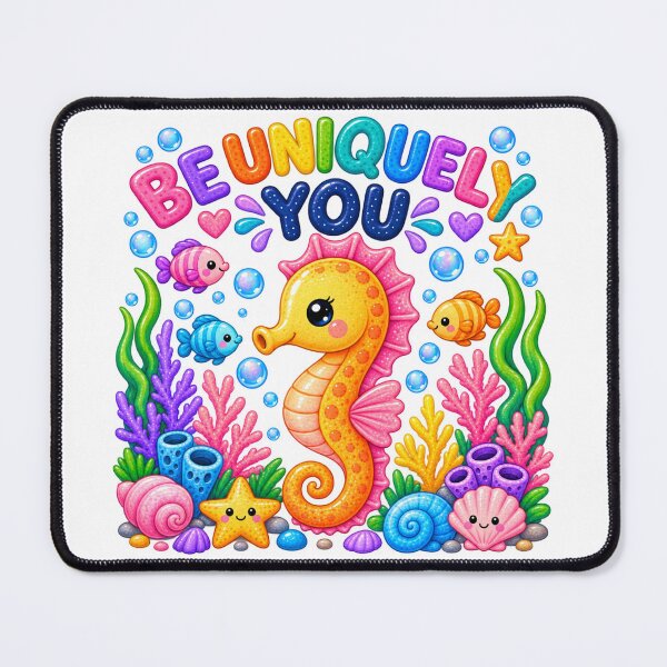 Item preview, Be Uniquely You – Cute Kawaii Seahorse Ocean Design designed and sold by 1234saad.