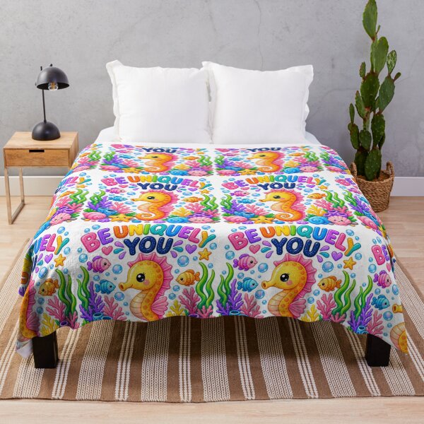Item preview, Be Uniquely You – Cute Kawaii Seahorse Ocean Design designed and sold by 1234saad.