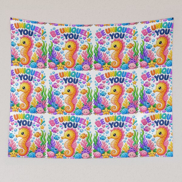 Item preview, Be Uniquely You – Cute Kawaii Seahorse Ocean Design designed and sold by 1234saad.