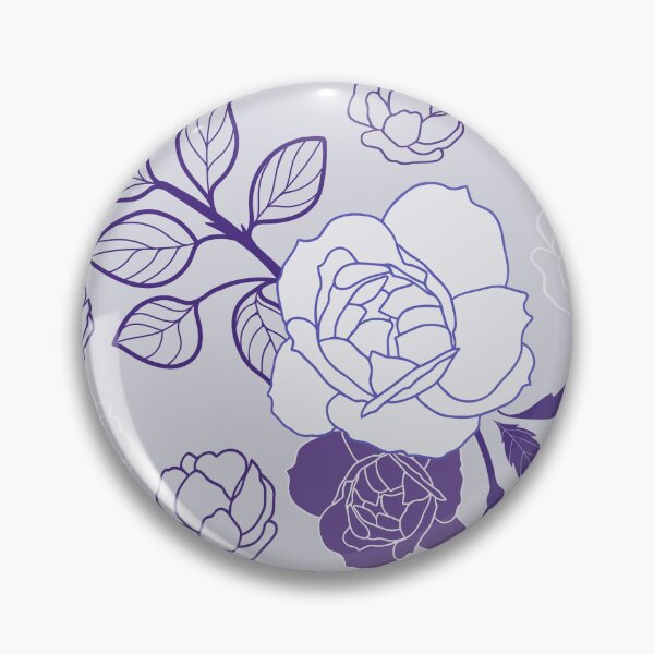 Item preview, GEOMETRIC PURPLE ROSES FLORAL PATTERN designed and sold by sheseddit.