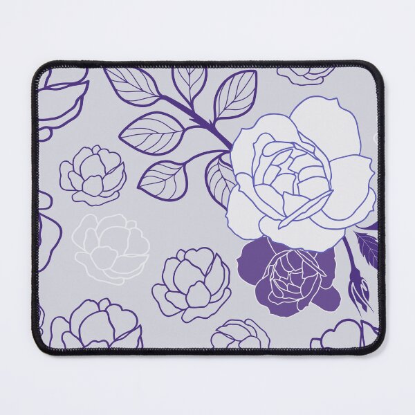 Item preview, GEOMETRIC PURPLE ROSES FLORAL PATTERN designed and sold by sheseddit.