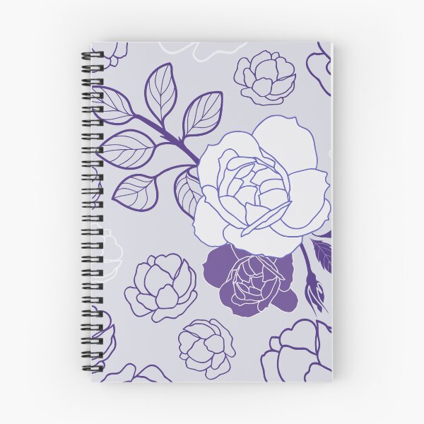 Item preview, GEOMETRIC PURPLE ROSES FLORAL PATTERN designed and sold by sheseddit.