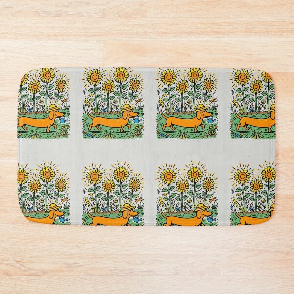 Item preview, Dachshund Gardener Pop Art - Funny Wiener Dog Design designed and sold by PictoVibe.
