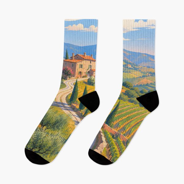 Item preview, Tuscany Italy Countryside Villa with Cypress Road and Vineyards designed and sold by GutyzDesignsES.