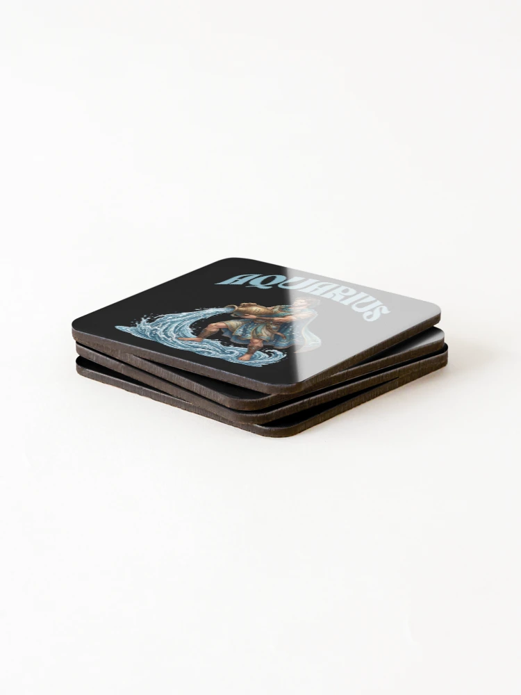 Thumbnail 4 of 5, Coasters (Set of 4), Aquarius designed and sold by ReneMM.