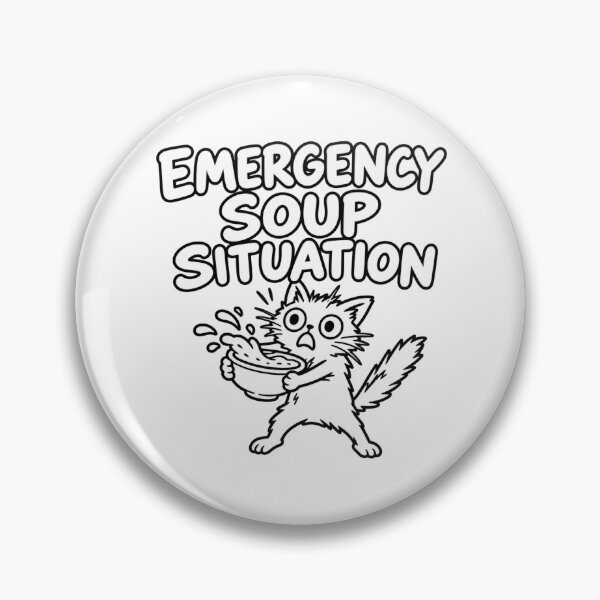 Item preview, Emergency Soup Situation – Funny Cat Soup Humor designed and sold by yodaddydesigns.