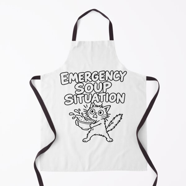 Item preview, Emergency Soup Situation – Funny Cat Soup Humor designed and sold by yodaddydesigns.