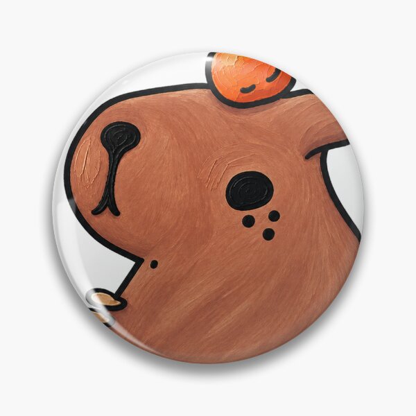 Item preview, Capybara balancing Orange by Simone (9y/o) designed and sold by ObitDOA.