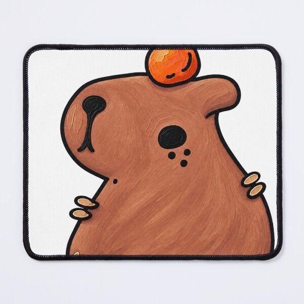 Item preview, Capybara balancing Orange by Simone (9y/o) designed and sold by ObitDOA.