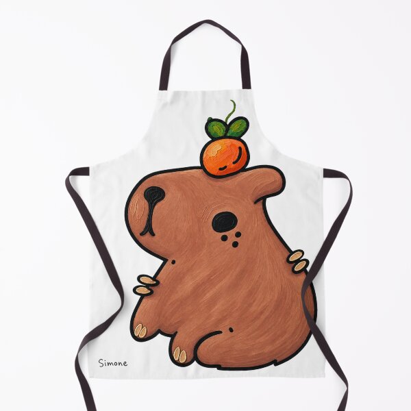 Item preview, Capybara balancing Orange by Simone (9y/o) designed and sold by ObitDOA.