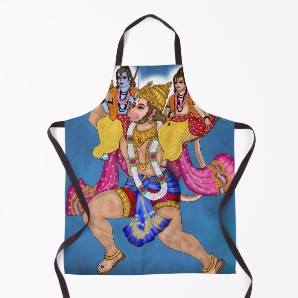 Item preview, Lord Hanuman Digital Drawing | Divine Hindu God Devotional Artwork designed and sold by Harshit_Digital_Arts.