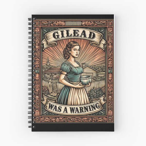 Item preview, Gilead Was a Warning | Feminist Dystopian Literary Poster designed and sold by Quietest Riot.