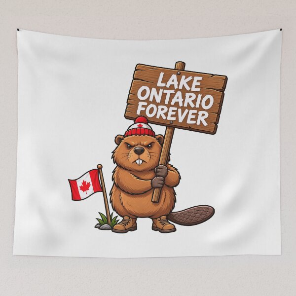 Item preview, Lake Ontario Forever Animal Beaver Funny Anti Lake America  designed and sold by first-shirt ⭐ ⭐ ⭐ ⭐ ⭐.