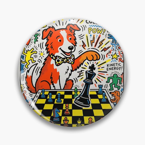 Item preview, Border Collie Chess Master - Pop Art Design designed and sold by PictoVibe.