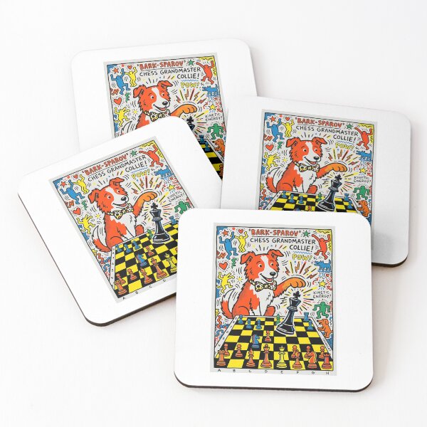 Item preview, Border Collie Chess Master - Pop Art Design designed and sold by PictoVibe.