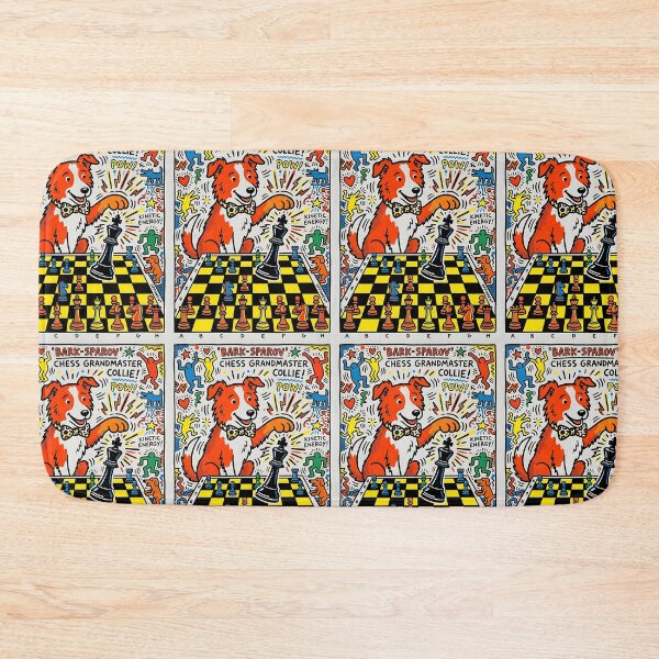 Item preview, Border Collie Chess Master - Pop Art Design designed and sold by PictoVibe.