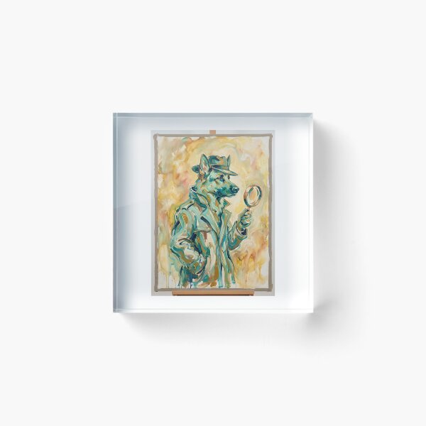 Item preview, German Shepherd Detective - Abstract Noir Art designed and sold by PictoVibe.