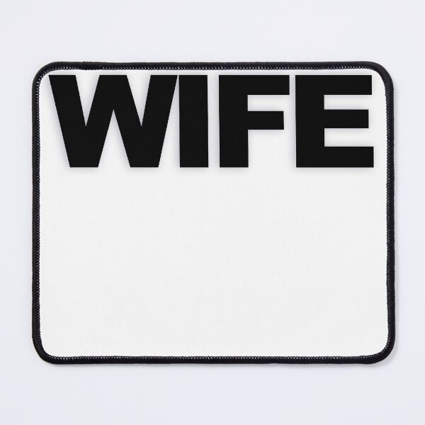 Item preview, WIFE — Black Minimal Bold Type Statement designed and sold by WORDPAUSE.