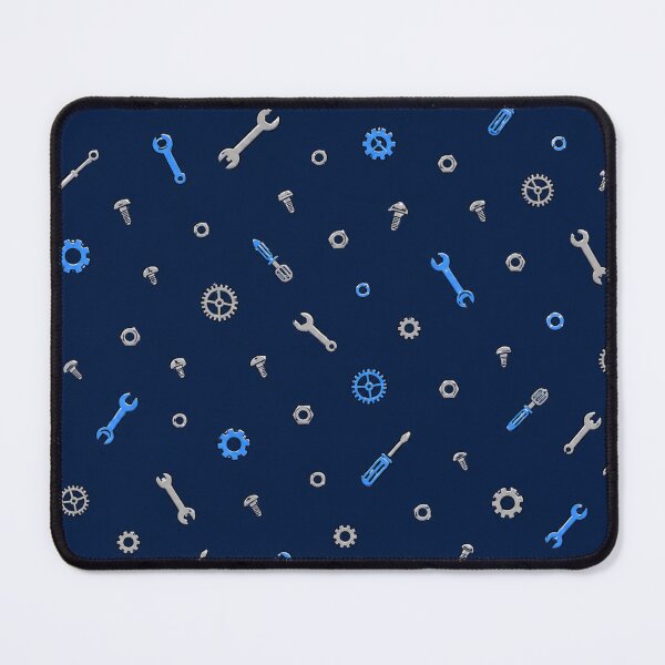 Item preview, Tools and Gears – Navy Blue Mechanical Pattern designed and sold by HO•Designs.