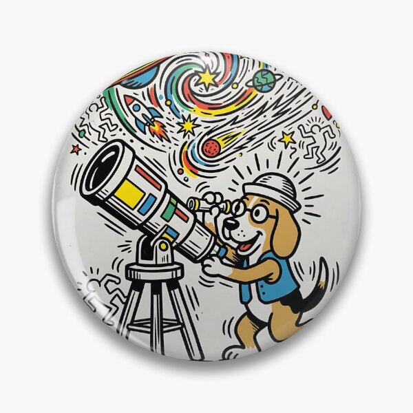 Item preview, Beagle Astronomer - Pop Art Space Design designed and sold by PictoVibe.