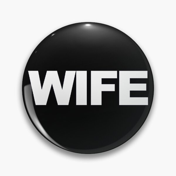 Item preview, WIFE — White Minimal Bold Type Statement designed and sold by WORDPAUSE.