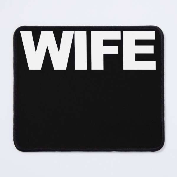 Item preview, WIFE — White Minimal Bold Type Statement designed and sold by WORDPAUSE.