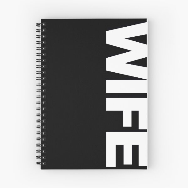 Item preview, WIFE — White Minimal Bold Type Statement designed and sold by WORDPAUSE.