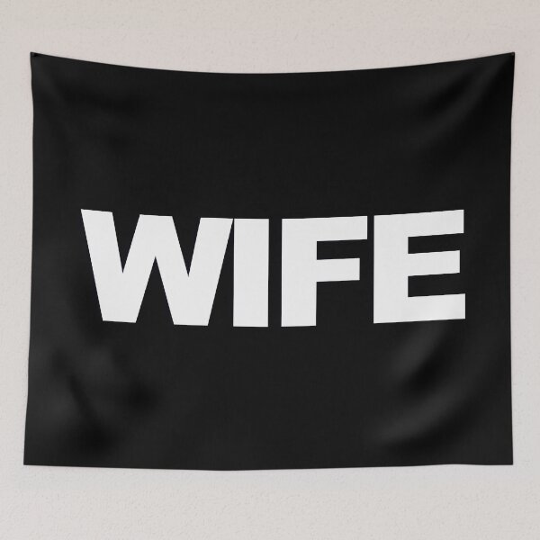Item preview, WIFE — White Minimal Bold Type Statement designed and sold by WORDPAUSE.