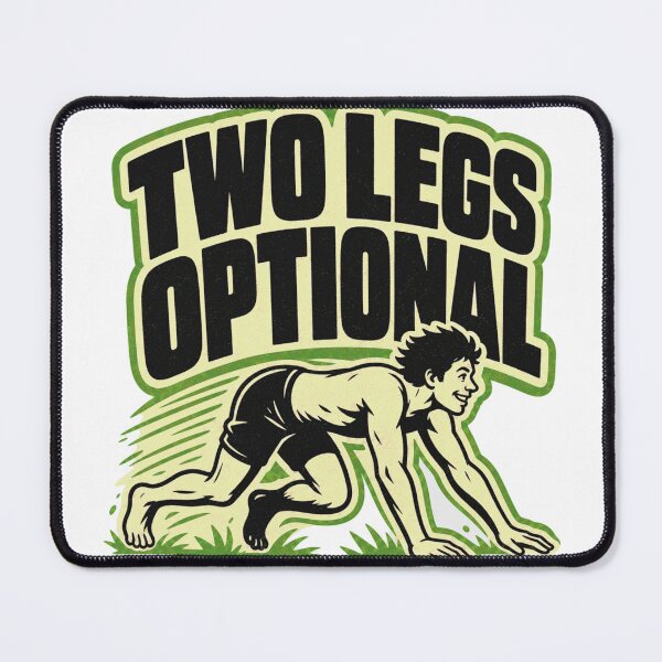 Item preview, Two Legs Optional Quadrobics Bounding Slogan designed and sold by BoosterShop.