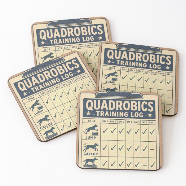 Item preview, Quadrobics Training Log Retro Clipboard Chart designed and sold by BoosterShop.